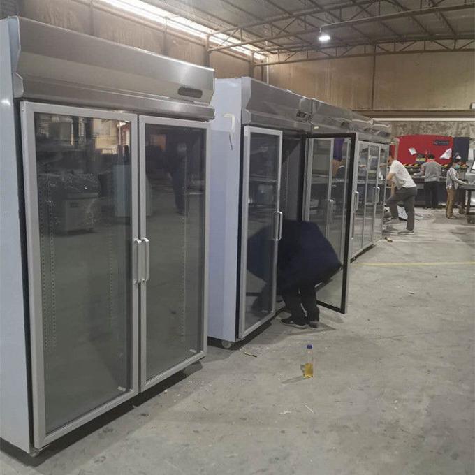 Réfrigérateur droit de porte à deux battants du système 360W solides solubles de circulation d'air 0