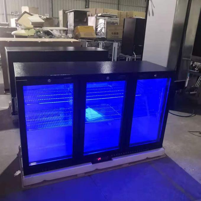 Réfrigérateur de barre de R134a 330L Undercounter avec la couleur noire de 3 portes 0